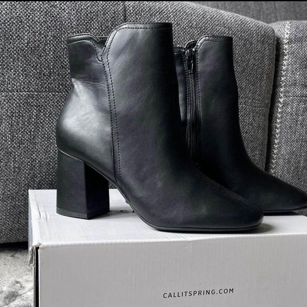 Call it Spring black ankle boots
Size: US 6.5 / EUR 37
